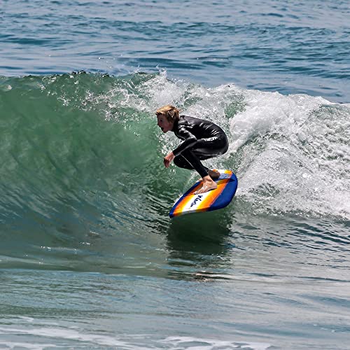 Wave Storm 8Ft Surfboard // Foam Wax Free Soft Top Longboard For Adults And Kids Of All Levels Of Surfing,Mix,Az22-Wssf800-B #TOP5