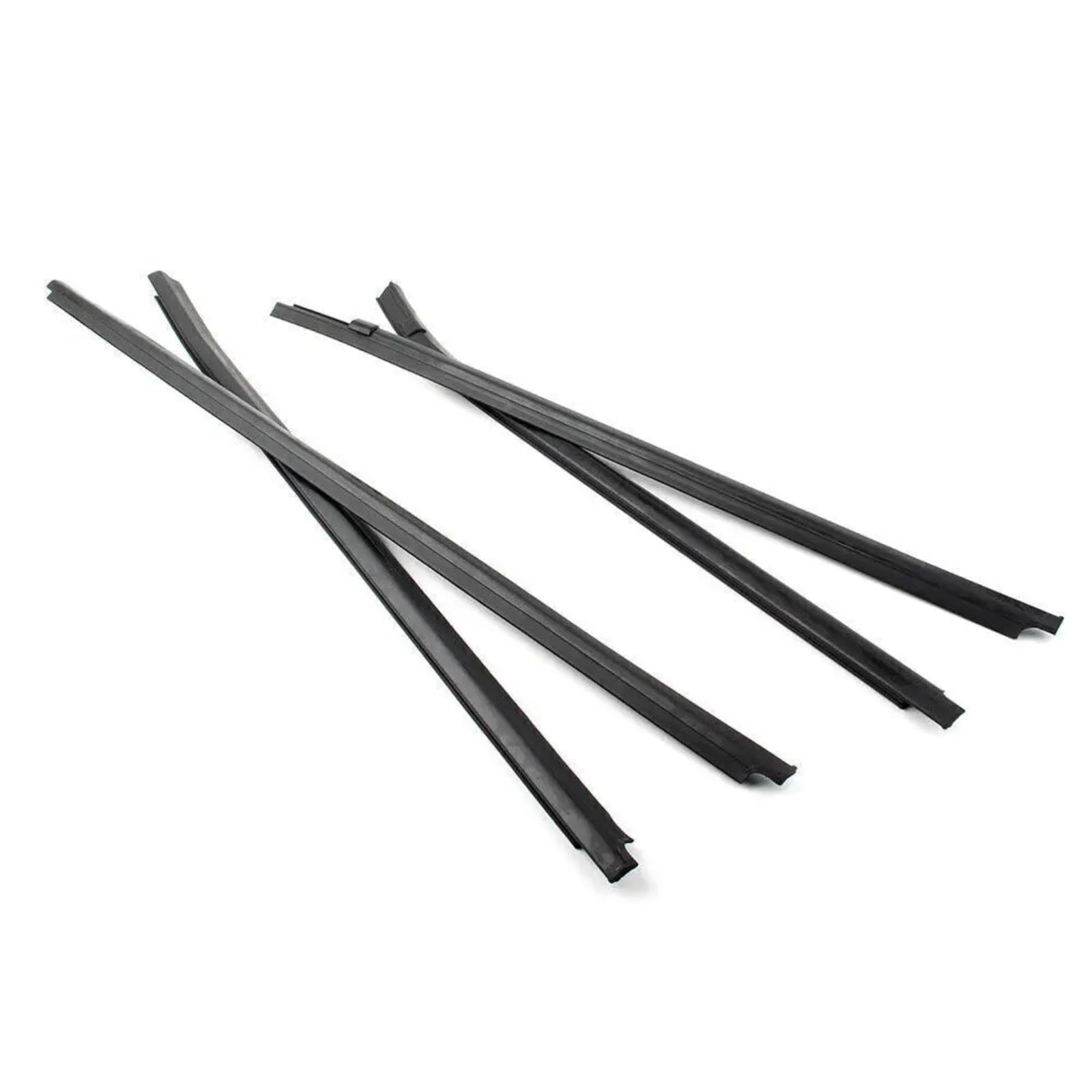 Glilar One Color Automotive Window Seals Compatible With Toyota For Hilux Sr5 For Vigo Mk6 2005-2014 4Pcs Window Sweep Outer Weatherstrip Trim Molding 681610K010