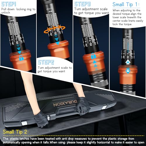 Image of Torque Wrench 3 /4-Inch Drive Dual Range Scale 100-950ft.lb /135.58-1288.03Nm | ±3% Precision, 48 tooth Dual-direction Torque Wrenches for Car Truck Maintenance and Product Assembly