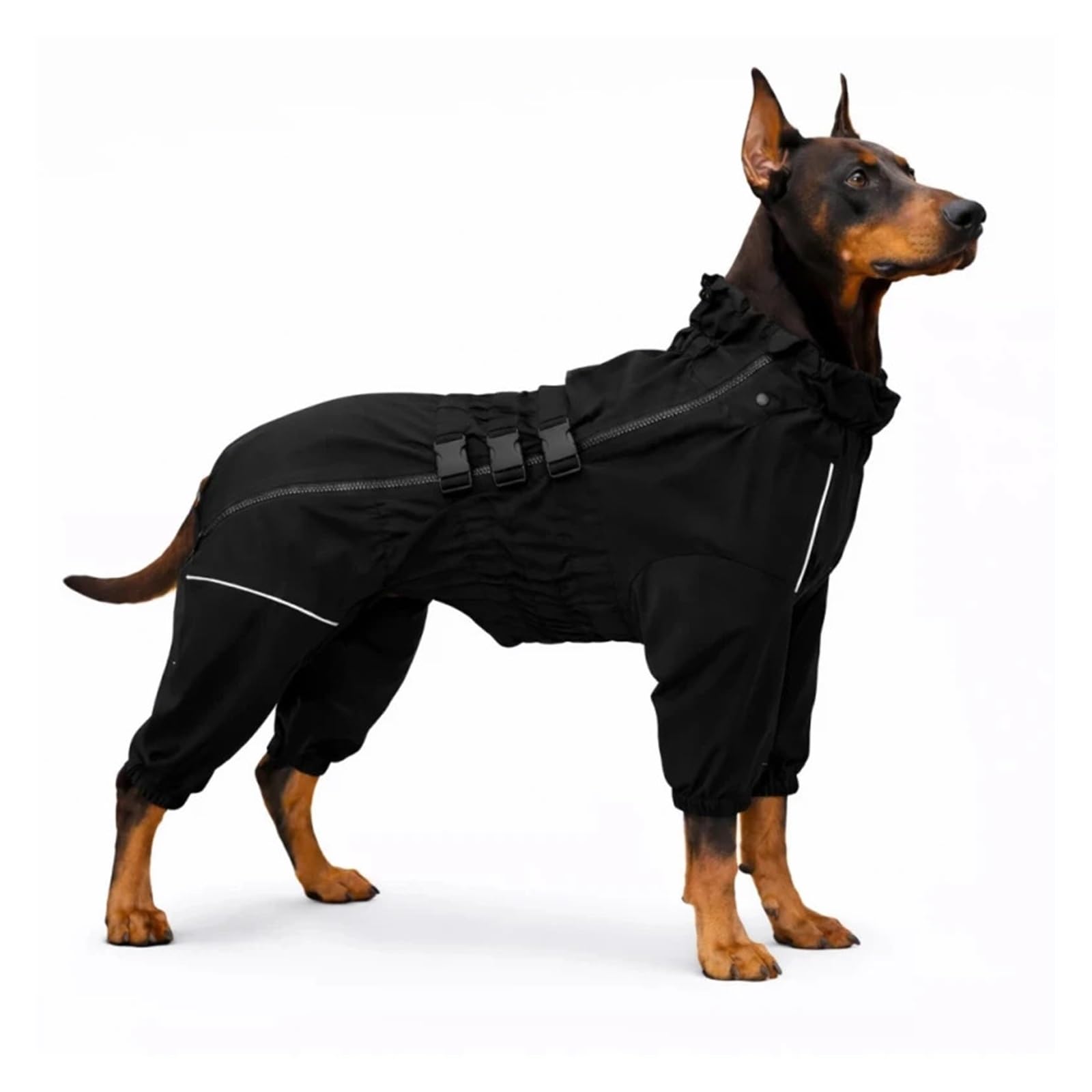Combinaison imperméable pour grand chien noir XXL Husky Labrador