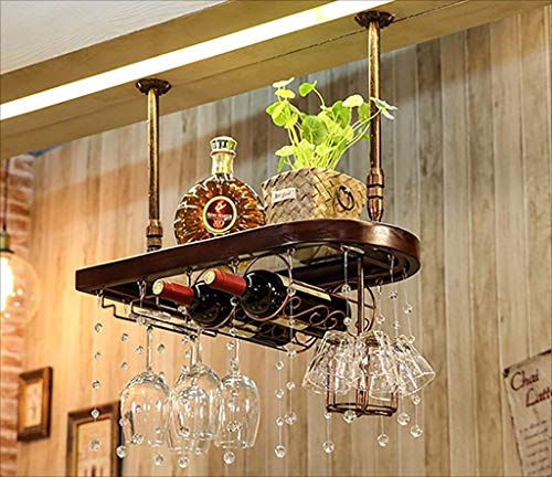 Botelleros de madera maciza para organizar copas y botellas sin espacio 2