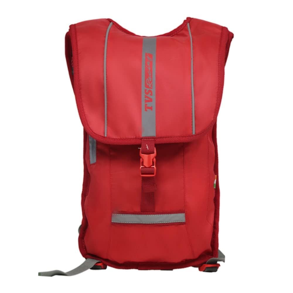 TVS Racing Hydration Bag 3 litres-Premium Hydration Bag for Bikers, Runners, and Trekkers�Includes 2L Hydrapack Shape-Shift Kit-Fully Adjustable-Breathable Design-(Red)-image-12