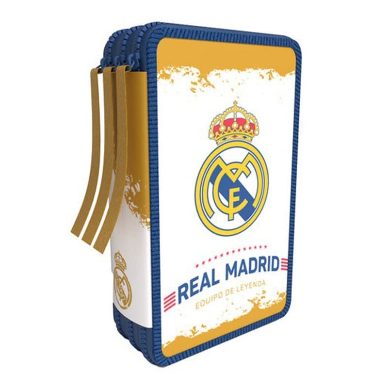 Cyp Brands - Plumier Tres Pisos Real Madrid Blanco En Oferta Cyp- Plumier, Color, Único (Ep-343-Rm)