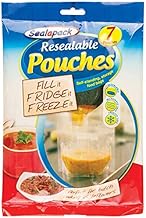 56 x Resealable Food Soup Bag Pouches Fridge Freeze 1L Storage Fruit