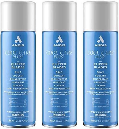 ANDIS Cool Care Plus Clipper Lubricating Spray 5-In-1 3 x CL-12750