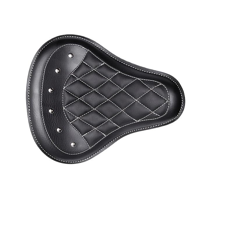 Siège de Moto pour Sportster Universel avec Support de Ressort Selle Solo Rétro PU