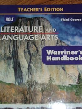 Hardcover Holt Literature And Language Arts - Teacher's Edition - Third Course - (Warriner's Handbook) Book
