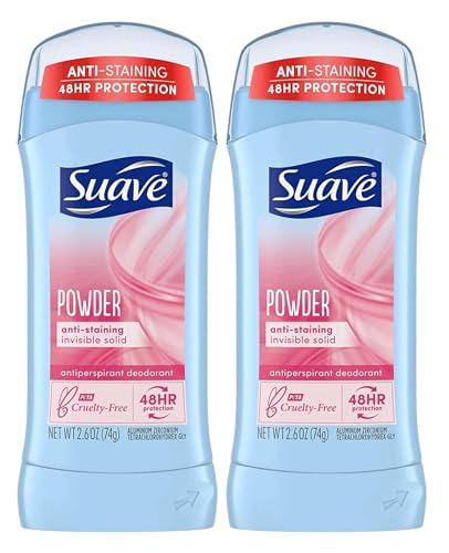 Image of Suave Deodorant 2.6 Ounce 24Hr Powder Invisible Solid (76ml) (2 Pack)