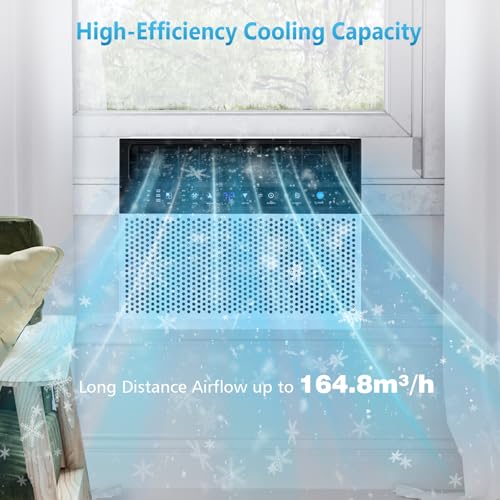 COWSAR 10000 BTUs Window Air Conditioner for Room, Window Air Conditioner, Cools Up to 450sq.ft, Window AC Unit with Cooling, Dehumidifier and 3 Fan Speed, 24-Hour Timer & ECO Mode by COWSAR - Image 6