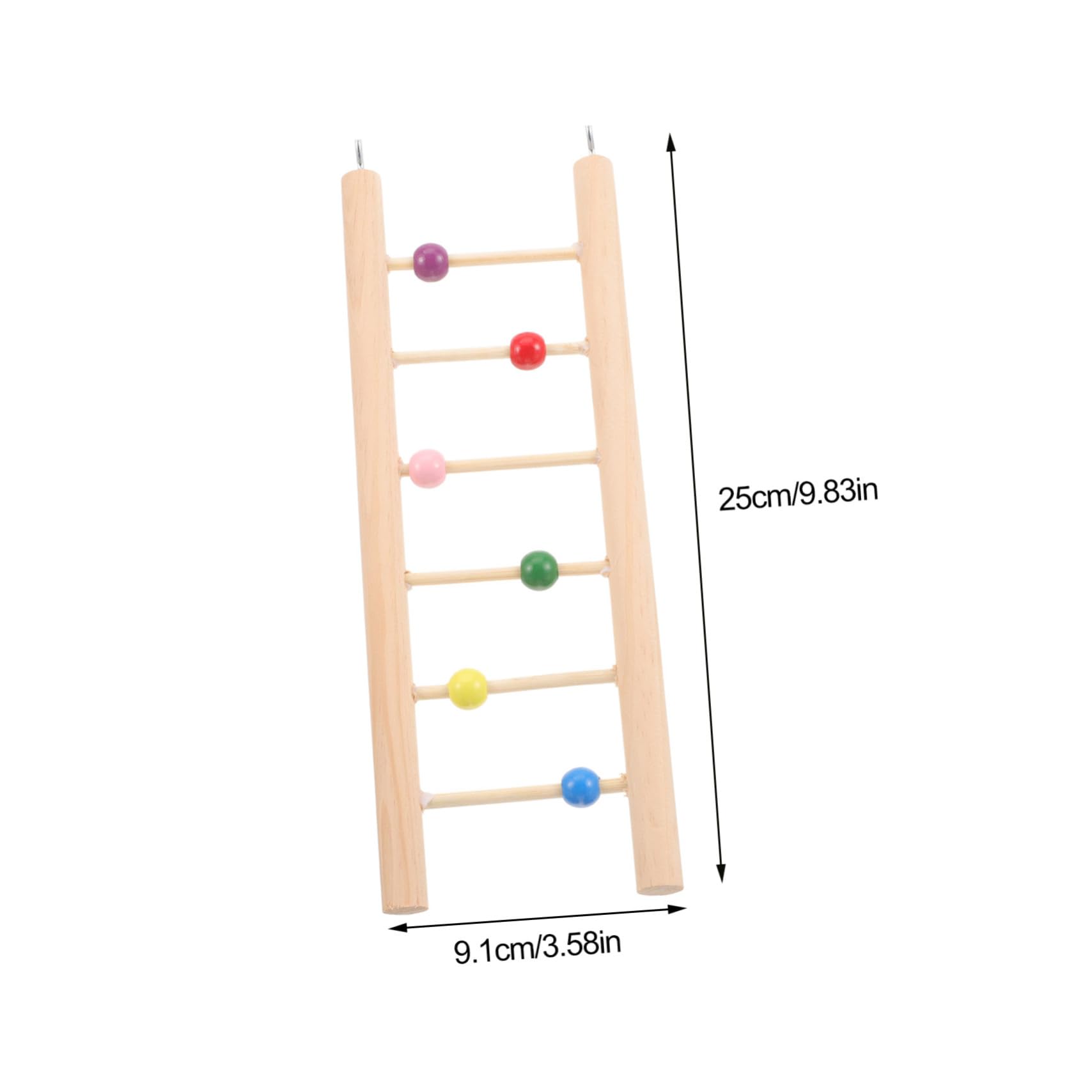 SUPVOX Parakeet Step Ladder Toy Bird Platform for Cage Wooden Bird Climbing Ladder Parrot Toys for Conures