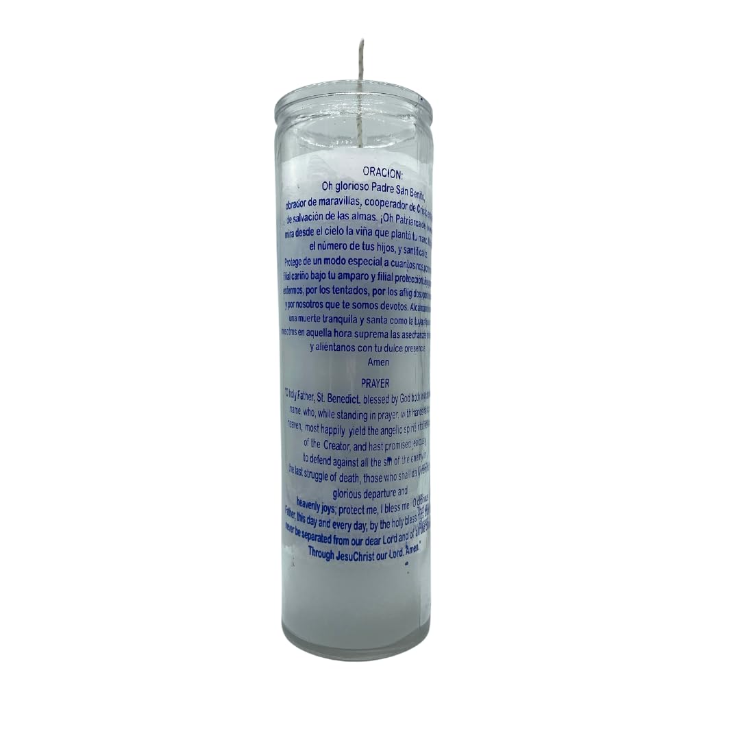 Generic San Benito White 7 Day Ritual Glass Candle