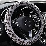 Car Steering Wheel Cover, Elastic Microfiber Plush Steering Wheel Cover,Winter Warm, Anti-Slip, Odor