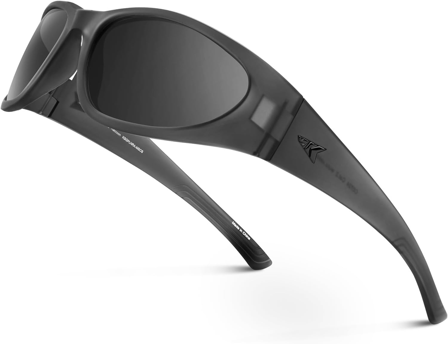 KastKing Raccoon Polarized Sport Sunglasses for Men and Women, Wide Temple Wrap, Ideal for Driving Fishing Cycling Running