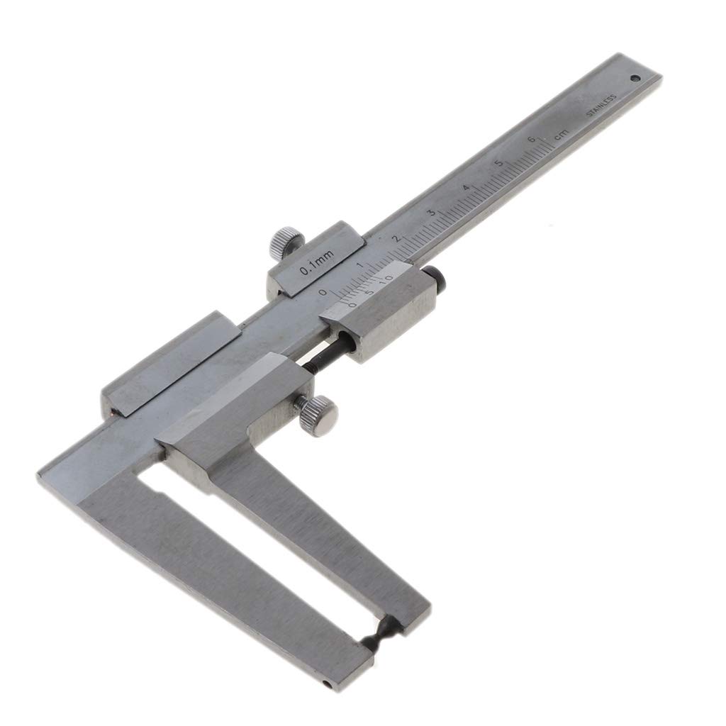 Calibradores Vernier de acero profesionales para discos de freno, herramienta de medición, calibradores Vernier de medición de espesor de 0-60mm