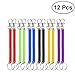 Produktbild YEAHIBABY Stretchy Spirale Schlüsselring Schlüsselbund Bunte Frühling Schlüsselhalter einziehbarer Frühlings-Spulen-Keychain,12 Stück(gelegentliche Farbe)