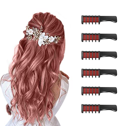 Haarkreide-Kämme für Mädchen und Kinder Temporäre waschbare Haarfarbe Geburtstagsgeschenk für Kinder 4-12 Jahre Ideal für Kindertag Weihnachten Partys Cosplay DIY (Rot) Haarkreide-Kämme für Mädchen und Kinder Temporäre waschbare Haarfarbe Geburtstagsgeschenk für Kinder 4-12 Jahre Ideal für Kindertag Weihnachten Partys Cosplay DIY (Rot)