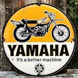 ヤマハ エンデューロ バイク YAMAHA DT400ブリキ看板 アメリカン雑貨