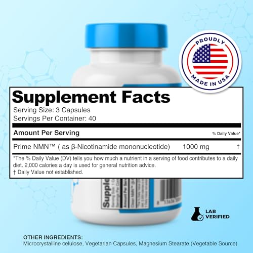 Prime Powders NMN 1000mg Capsules