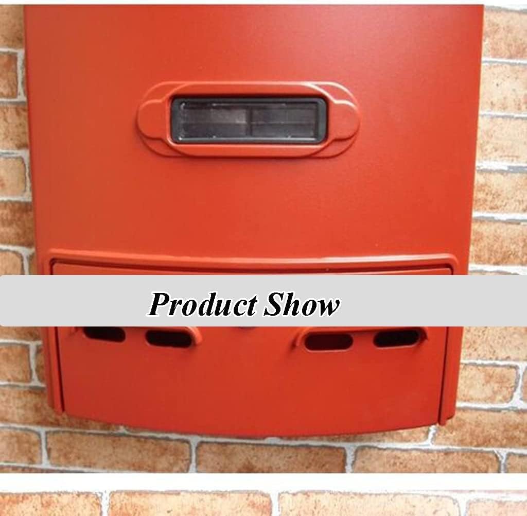 Exquisite Mailbox Large Capacity Post Box Combination Lock Mailboxes Retro Home Drop Box Wall Mount Mailbox can Be Used Indoor and Outdoor Safer