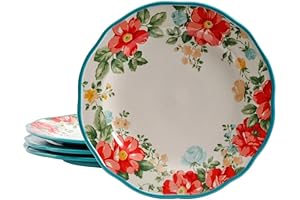 The Pioneer Woman Vintage Floral 10.5" Dinner Plate Set: Timeless Elegance for Everyday Gatherings