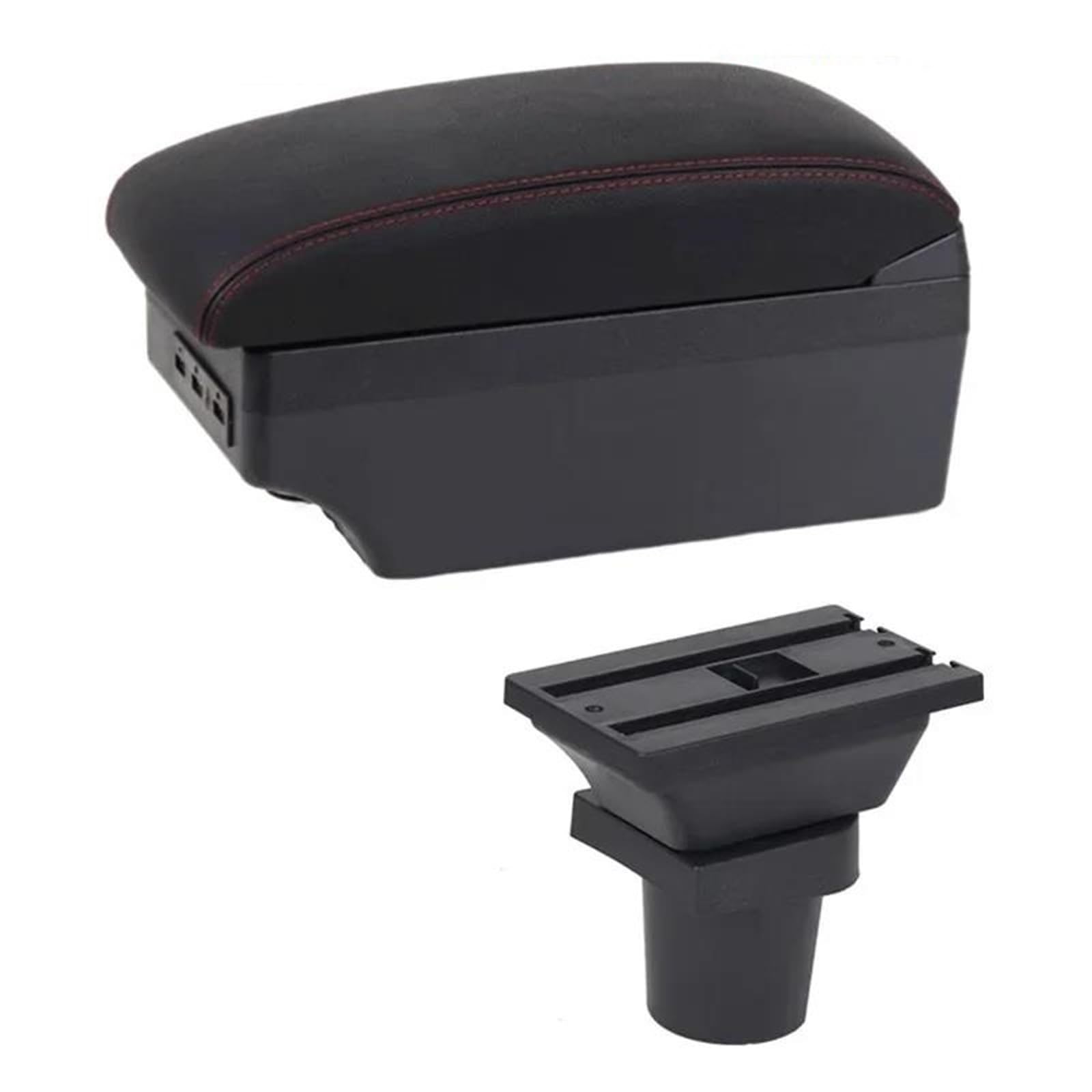 Noheeu E Red Line1 Car Armrest Special Storage Box Modification Parts For Yaris For Vitz 5Dr Hatchback 2005-2011