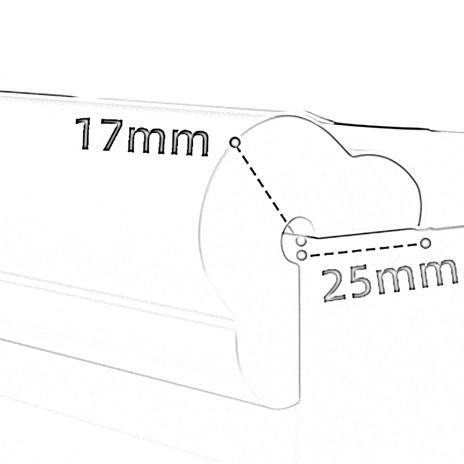Selbstklebende Eckenschutz aus weichem Schaumstoff, L-Form, Stoßstangenschutz für Tische, Stühle, Schränke, Möbel, Kantenschutz