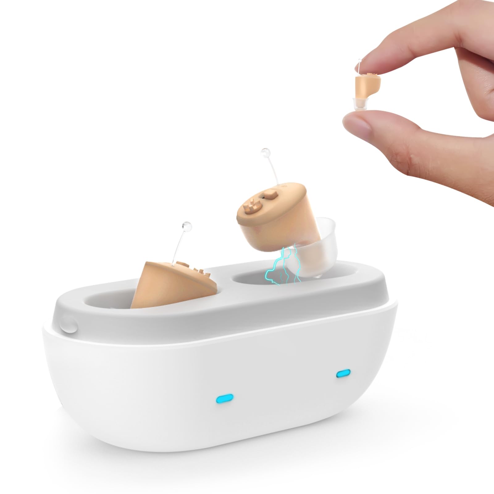 Photo 1 of True Hearing Aids for Seniors Not Amplifier- Noise Cancelling, Rechargeable & Invisible with Magnetic Charging Box