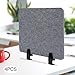 4 Pack Acoustic Desk Divider 21 x 16 Inch No Drilling Clamp-On Privacy Shields Panel Freestanding Desk Divider Desktop Sound Proof Dividers for Office Libraries School Student Desks