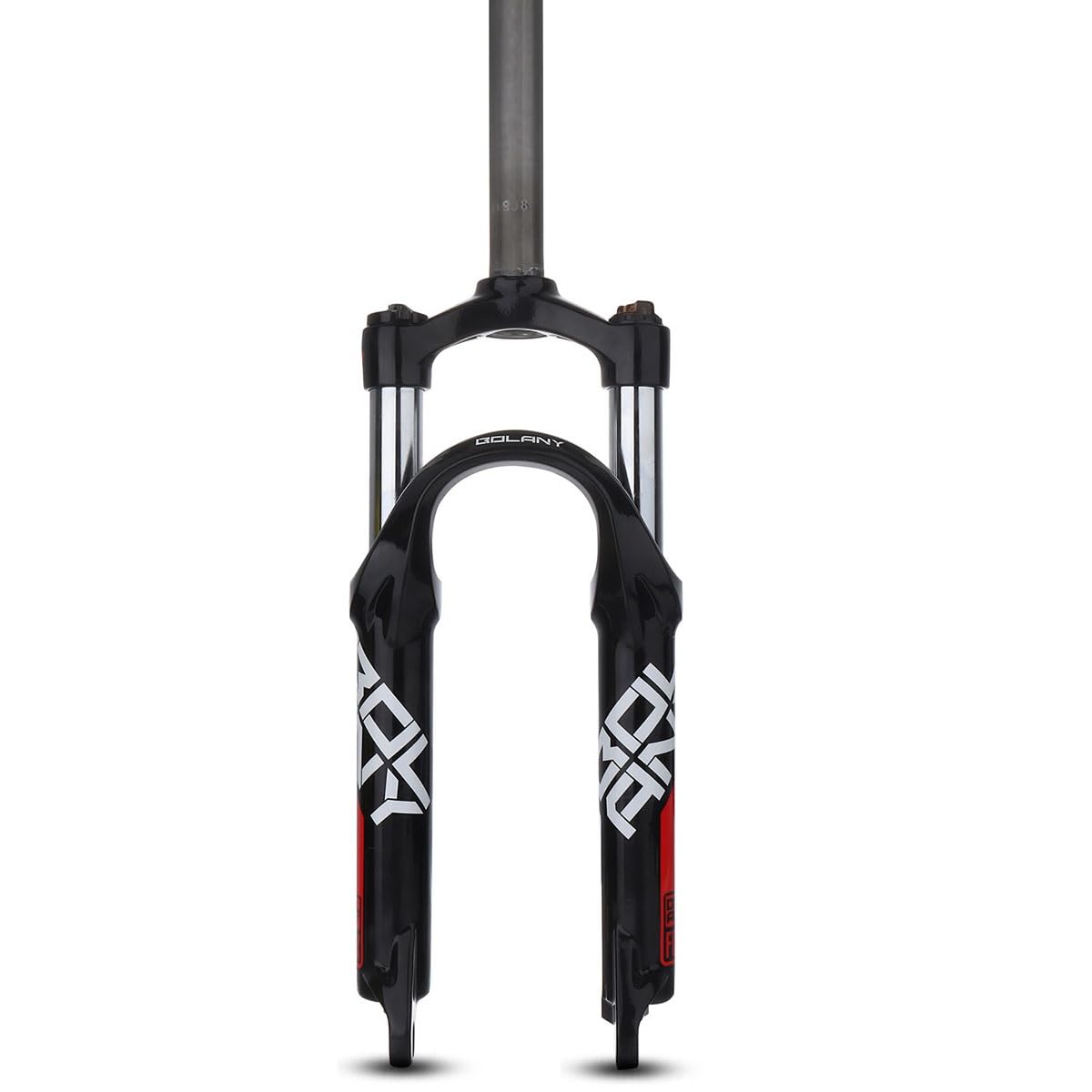 20-calowy widelec do roweru górskiego BMX 1-1/20.3 cm prosty przedni widelec rurowy 80 mm podróż QR 9 x 100 mm hamulec tarczowy ręczny blokujący rowery ultralekkie