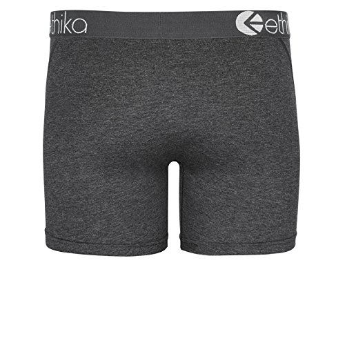 Ethika Mens MID Boxer Brief | *Solids* Modal - Dark Heather3