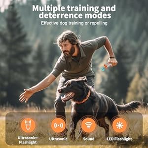 Dog Bark Deterrent Device Wbonus Clicker | Complete Dog Training Kit | 4mode Antibarking Device Corrects Other Behaviors | Rechargeable  Cucciolini Doodles Dog bark deterrent device wbonus clicker | complete dog training kit | 4 mode anti barking device corrects other behaviors | rechargeable   cucciolini doodles