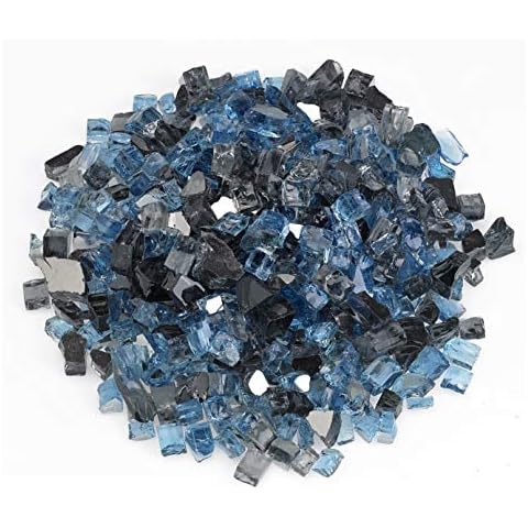 American Fireglass 1/2" Maui Breeze Reflective Fire Glass, 20 lb. Bag Cover