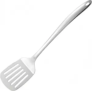 IMEEA Slotted Turner Stainless Steel Slotted Spatula for Cooking Metal Turner Spatula for Kitchen Use, 13.5-Inch