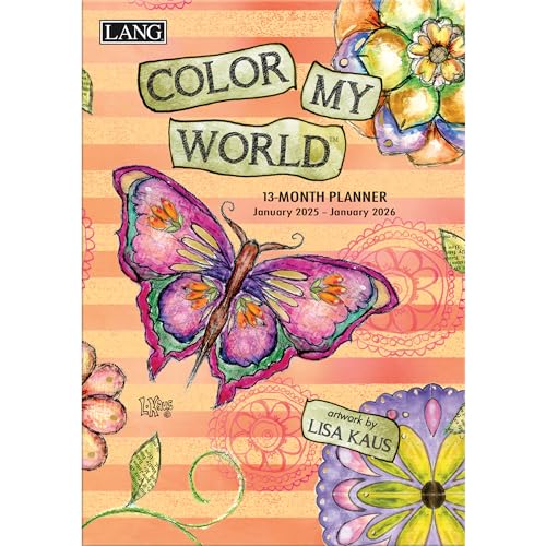 Lang, Color My World by Lisa Kaus 2025 Monthly Planner