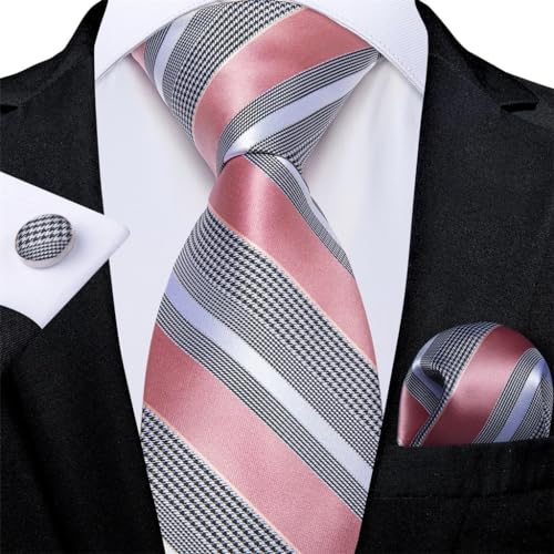Set de corbata de seda para hombre con accesorios miniatura 3