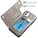 HianDier Wallet Case for iPhone 11 6.1-inch Slim Protective Case with Credit Card Slot Holder Flip Folio Soft PU Leather Magnetic Closure Cover for 2019 iPhone 11 iPhone XI, Mandala Gray