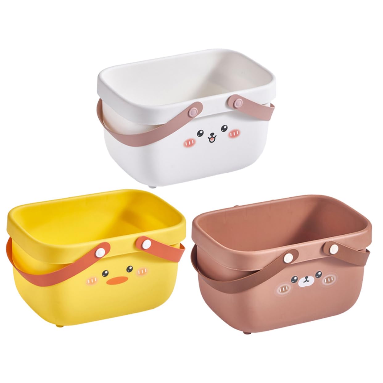 Panier de rangement salle de bain 3 pièces contre l'humidité