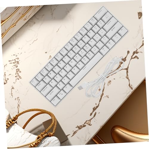 Teclado Mecánico Gaming Yardenfun Diseño USB Blanco miniatura 4