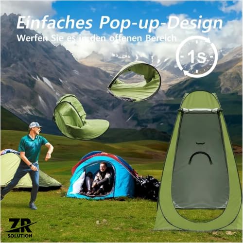 Pop Up Changing Tent Tienda portátil instantánea para ducha y privacidad con ventana de ventilación para camping y playa miniatura 3