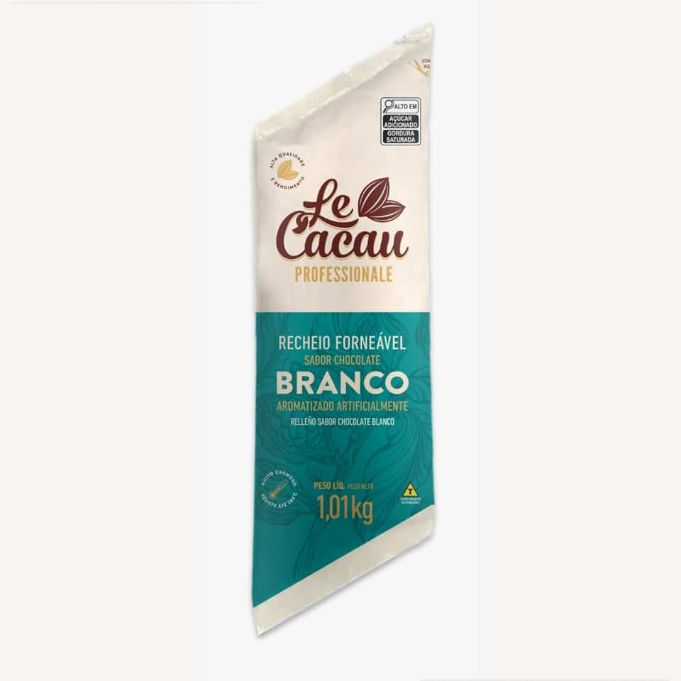 Recheio Forneável Chocolate Branco Le Cacau 1Kg Para Bolos