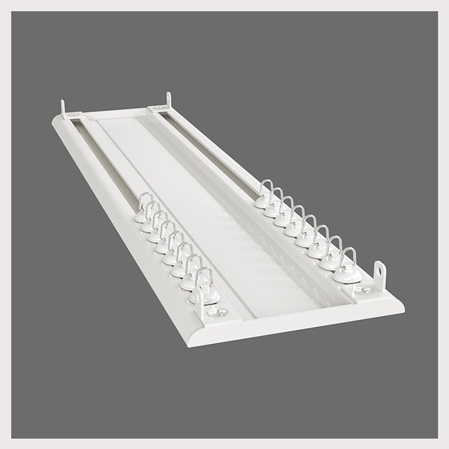 Rail De Rideau De Plafond, 2 Mm Ultra Fin Conjoint, Double