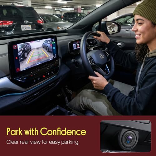 Image of Pyle Backup Camera for Car, Truck, SUV & RV | 170 Wide Angle | AHD 720P & CVBS Switchable | IP68 Waterproof | Night Vision | Parking Guidelines | 12V-24V | 18.5mm Flush Mount | Pack-2