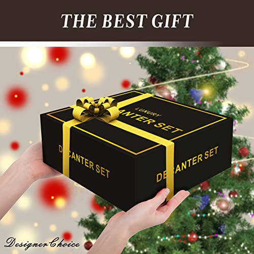 6-Glass Diamond Whiskey Decanter Set with Glasses,Whiskey Decanter Sets for Men,Decanters for Alcohol Whisky Decanter & Glass Set,Whiskey Set Tequila Liquor Bourbon Decanter Gift - Image 5