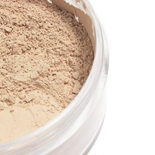 Translucent Loose Powder Makeup Setting Foundation Mineral Formula Makeup Palette Oil Control w/Puff 0.63 OZ Medium (3#)