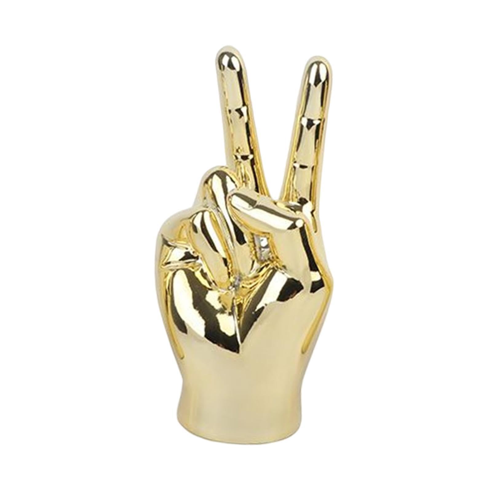 AMSLSIU Artistic Hand Finger Gesture Statues Figurines Captivating