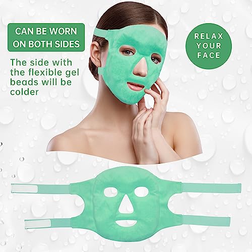 Máscara facial de gelo para reduzir o inchaço, bolsas sob os olhos, olheiras inchadas, enxaqueca, bo