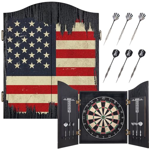Yirinatek Sisal Dart Board Cabinet Sets