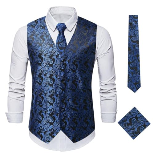 Chaleco de traje casual con acabados limpios y botonadura central