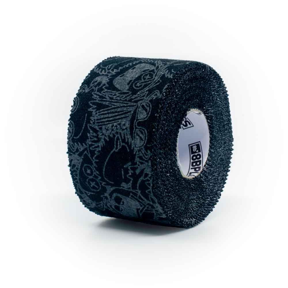 Cinta adhesiva para escalar 8BPLUS 38 mm x 10 m negro con estampado