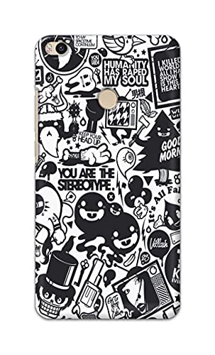 Image of Printed Hard Back Cover Case for Mi Max 2 Back Cover (Mixed Cartoon) -702